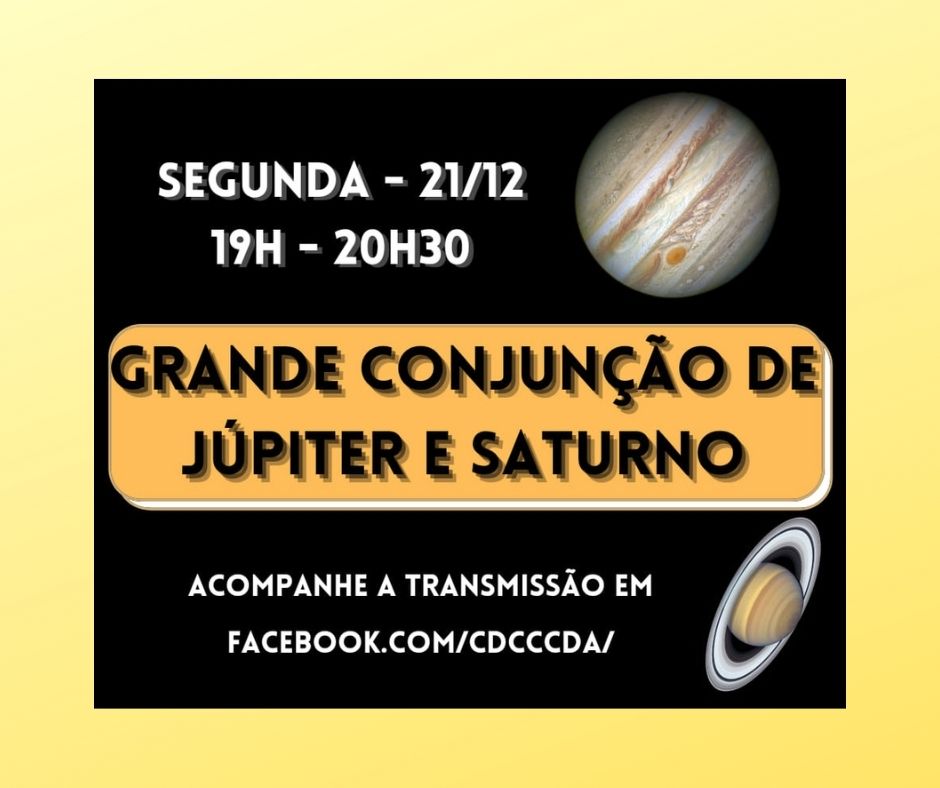 You are currently viewing HOJE: Grande Conjunção de Júpiter e Saturno: observatório fará a transmissão ao vivo