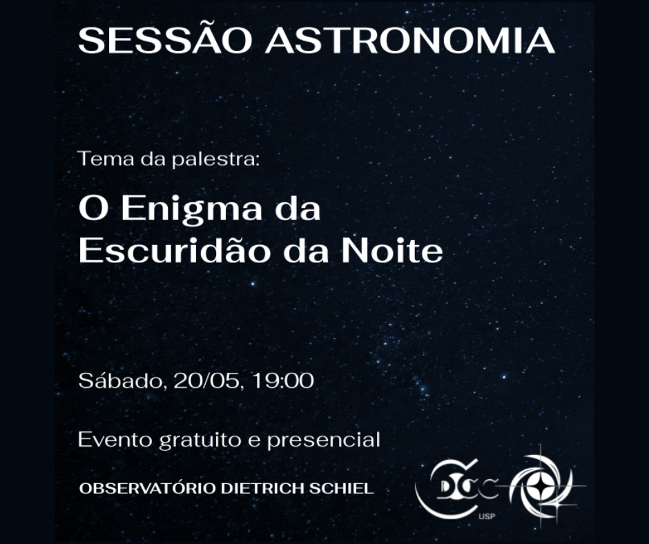 No momento você está vendo “O Enigma da Escuridão da Noite” é o tema da Sessão Astronomia