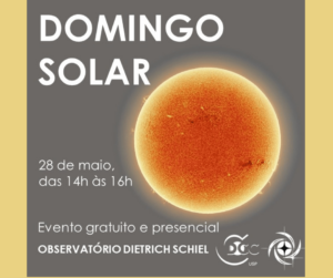 Leia mais sobre o artigo Observatório da USP realiza “Domingo Solar” no dia 28 de maio