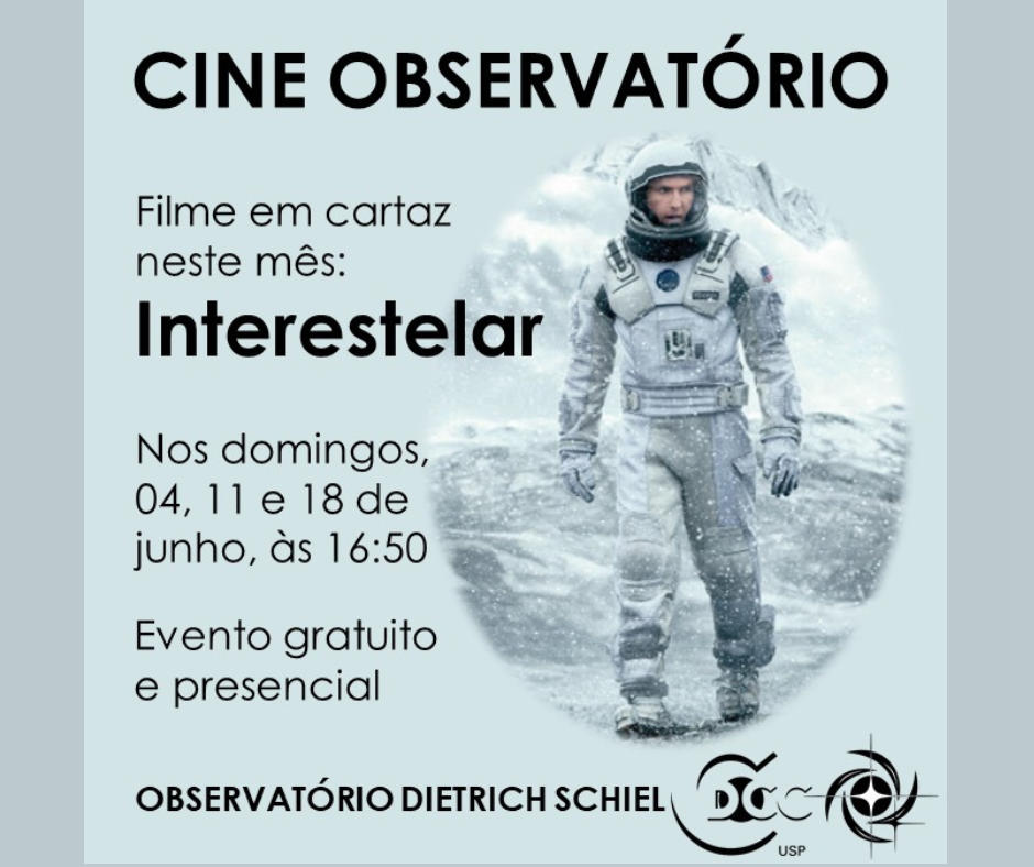 Você está visualizando atualmente “Cine Observatório” faz última exibição do filme “Interestelar”