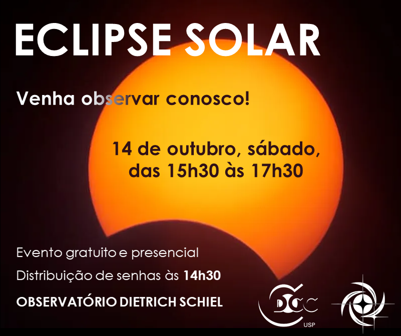 Você está visualizando atualmente Eclipse solar poderá ser visto do Observatório