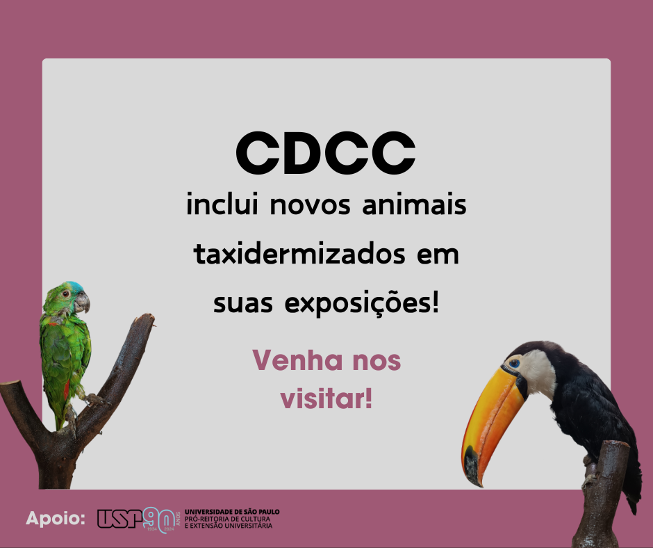 Você está visualizando atualmente CDCC inclui novos animais taxidermizados em suas exposições!