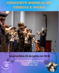 Leia mais sobre o artigo Noite Encantadora: Concerto Musical de Cordas e Piano no CDCC-USP