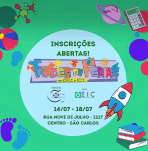 Leia mais sobre o artigo Estão abertas as inscrições para as oficinas das Tardes de Férias do CDCC/USP